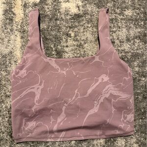 Marble Patterned Purple Women's Tank